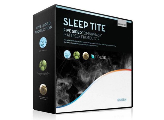 malouf sleep tite mattress protector 5 sided