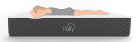 puffy mattress review image cartoon