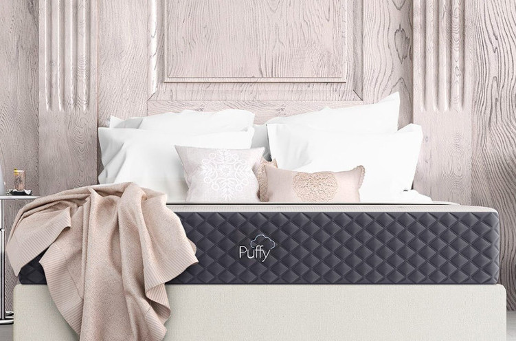 puffy lux bed staged