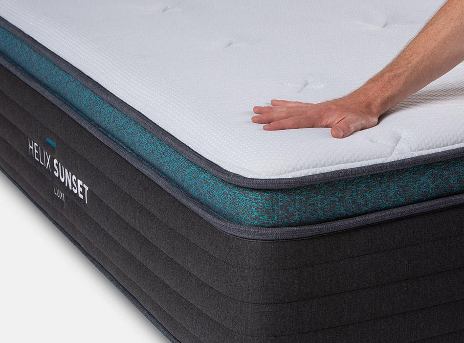 helix luxe mattress review sunset