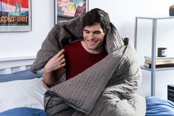 sleep deeper with a weighted blanket