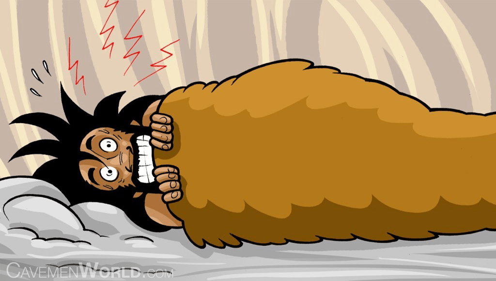 history of sleep caveman