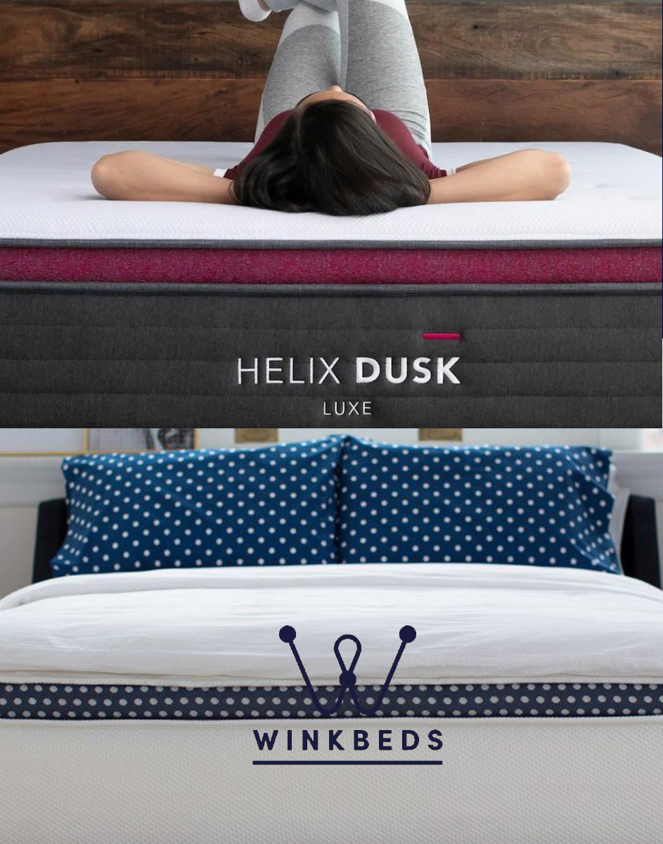 its a tie! the helix luxe vs winkbeds mattress review