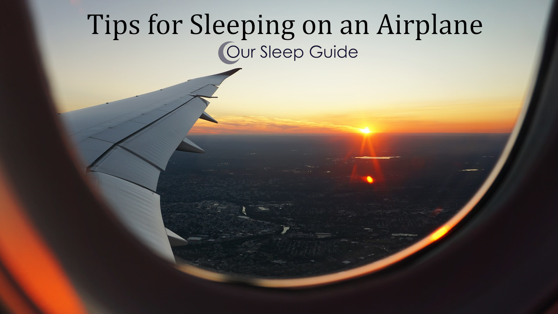 tips for sleeping on a plane
