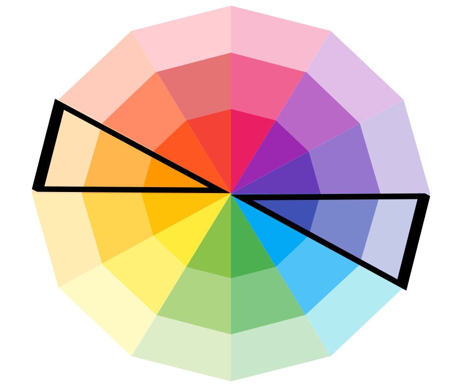 complimentary colors on the colorwheel