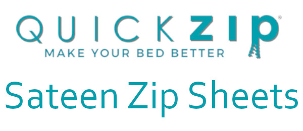 the quick zip sheets in the sateen cotton finish