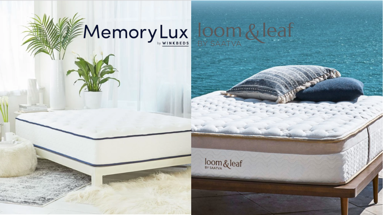memorylux mattress vs loom & leaf comparison review