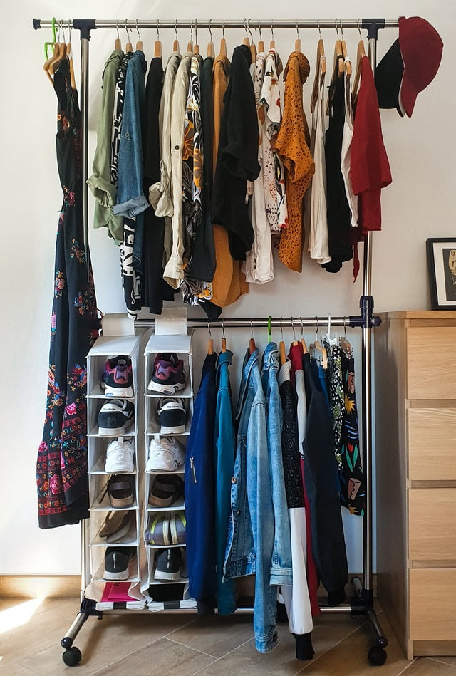 open wardrobe to save space