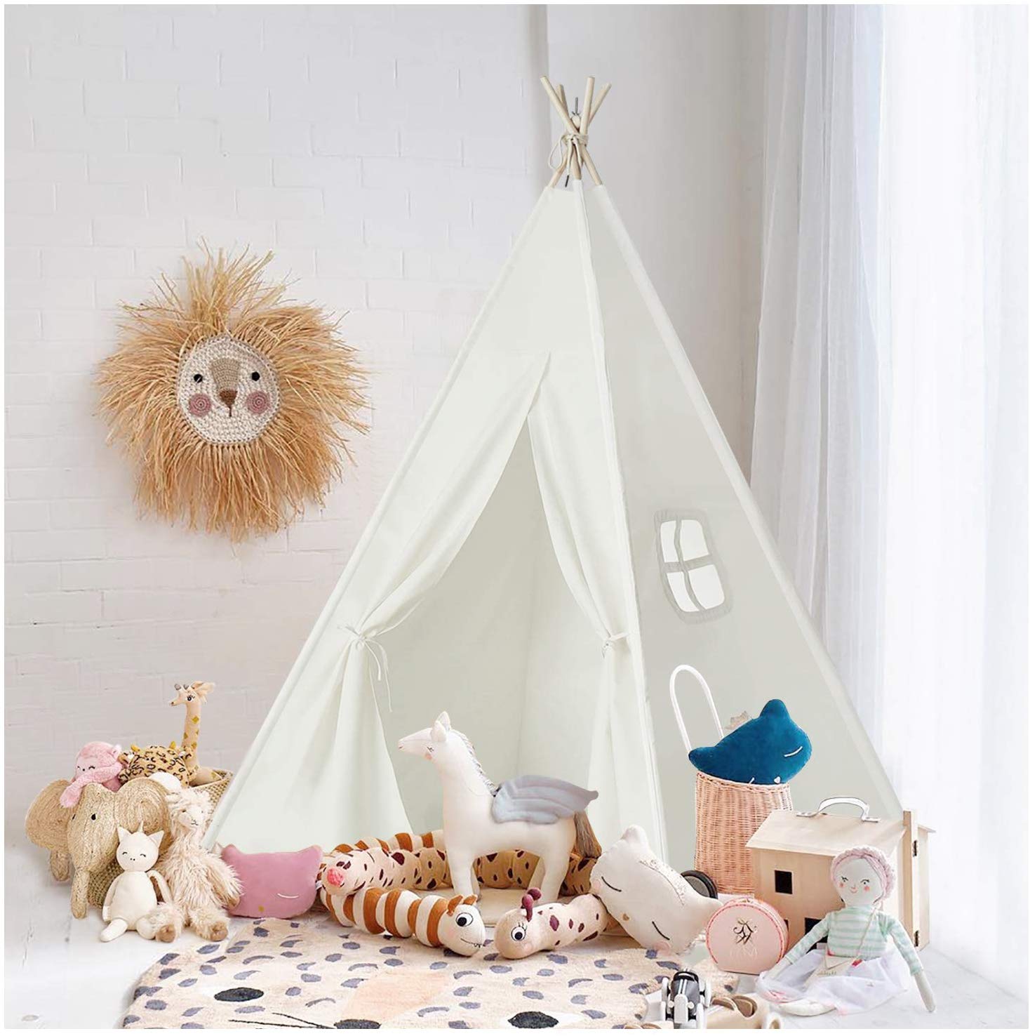 kleines Mädchen Zimmer Tipi