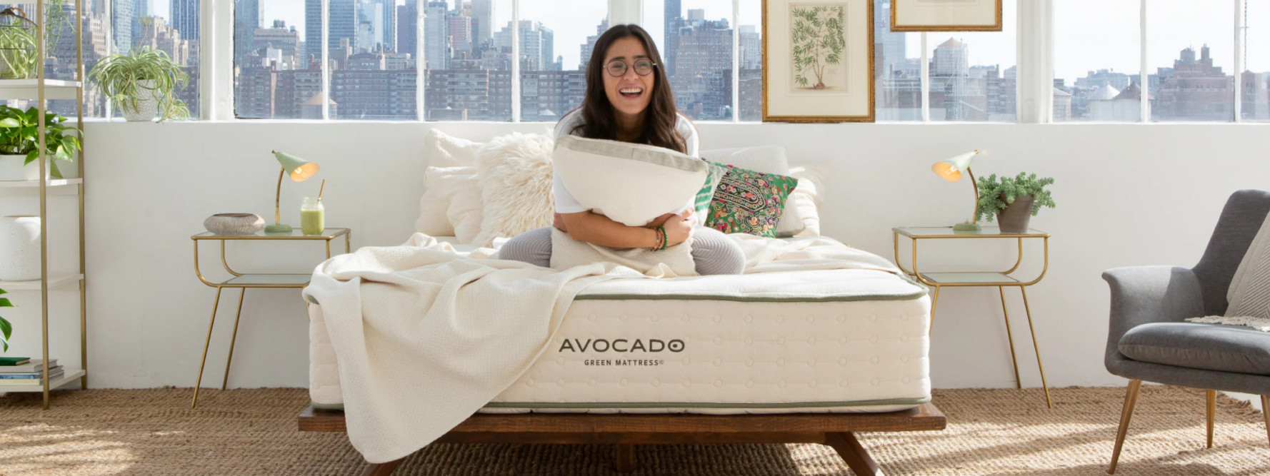 organic certified cotton cover pillow from avocado green mattress