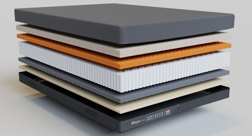 layla hybrid mattress materials