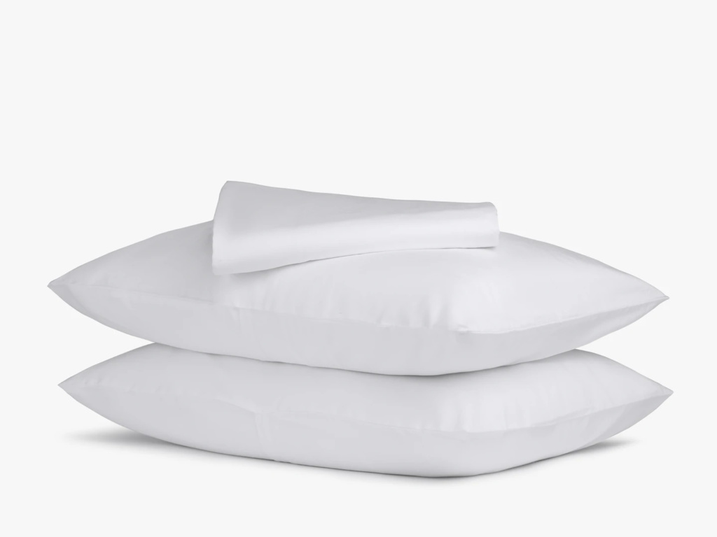 sateen white cotton sheet set from parachute reviews