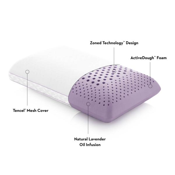 malouf zoned pillow lavender