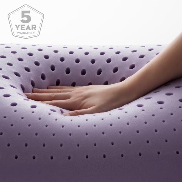 lavender active dough zoned memory foam pillow scented