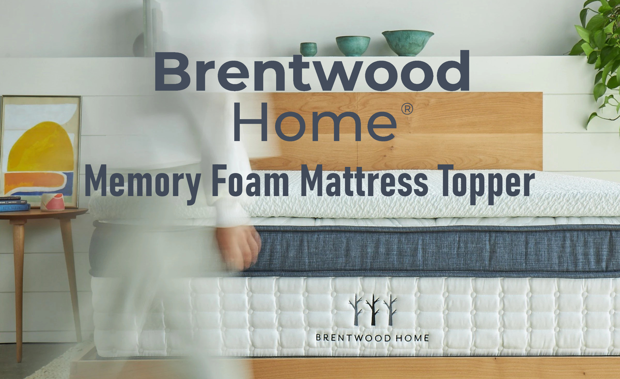 brentwood home memory foam mattress topper review