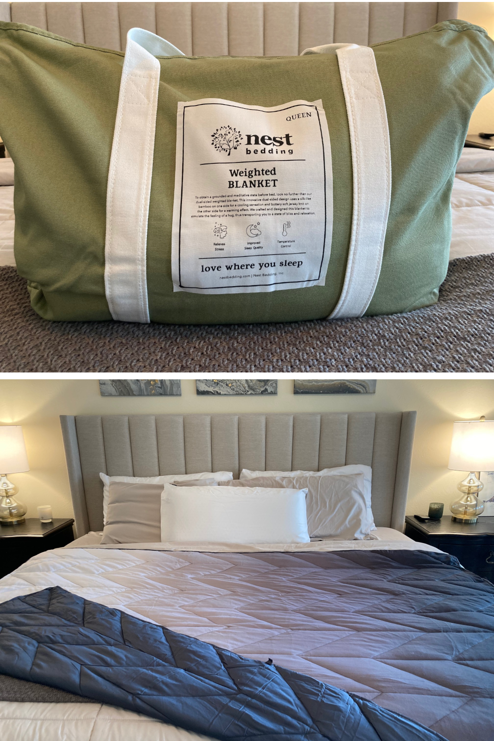 luxury weighted blanket by nest bedding